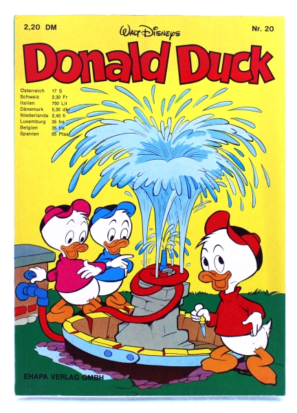 Walt Disneys Donald Duck Taschenbuch Nr. 20 (1. Auflage) von Ehapa